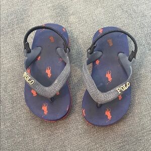 Polo by Ralph Lauren Blue and Red Sandals